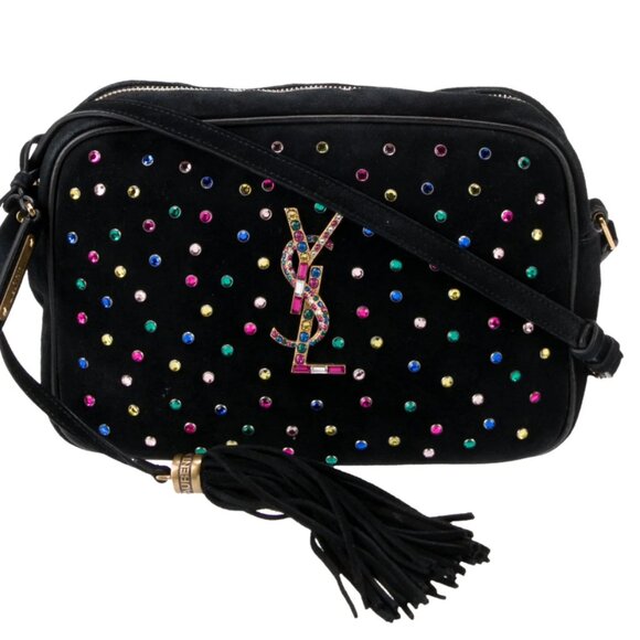 YSL Rainbow Crystal Studded Camera Bag - Picture 16 of 16